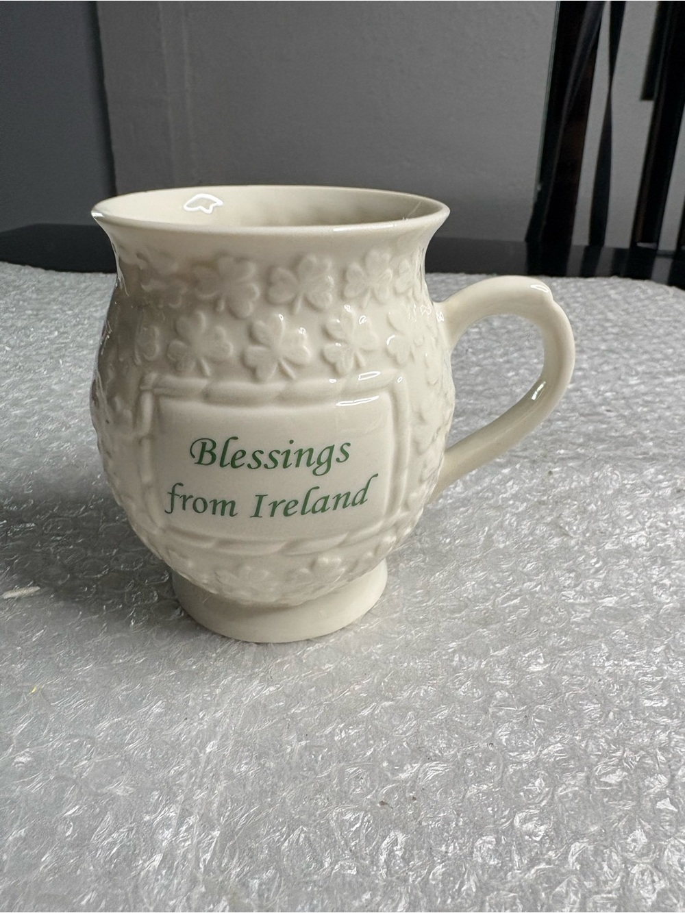 Belleek Pottery porcelain mug